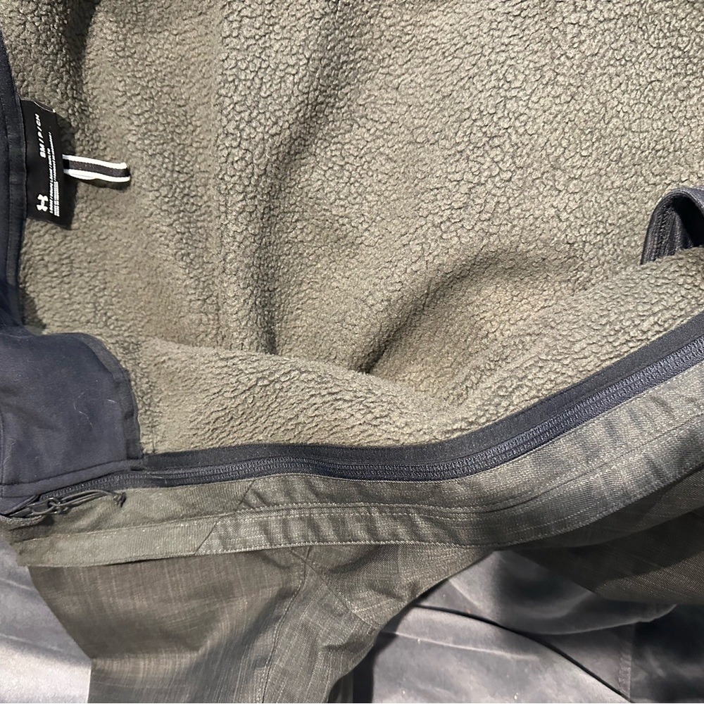 Under Armour Black and Gray Fleece Jacket